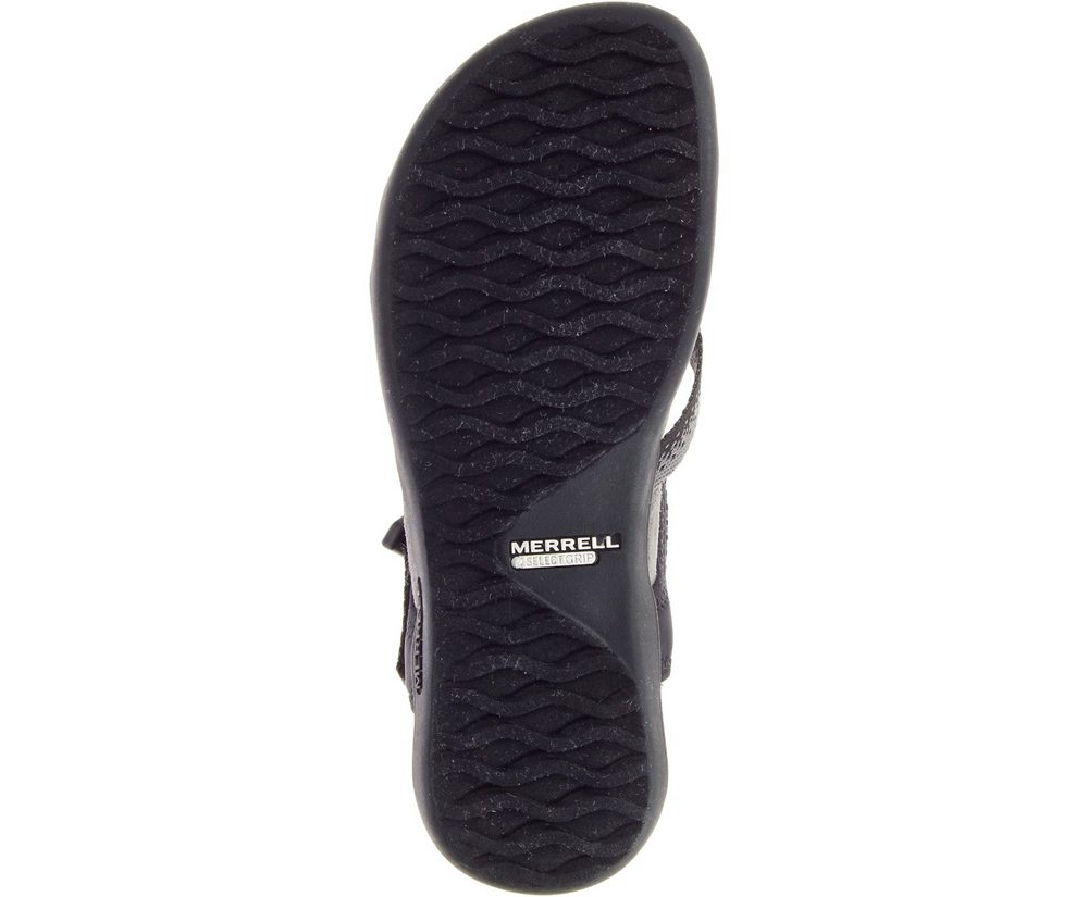 Merrell Sandals Black/Grey - District Muri Lattice - Womens 39KERGNTW